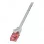 LogiLink Cat.6 U/UTP καλώδιο patch, 0,25 m, γκρι, PrimeLine