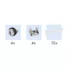 LogiLink Cat.6A Patch Panel 24 θυρών UTP, 1U, 90° IDC
