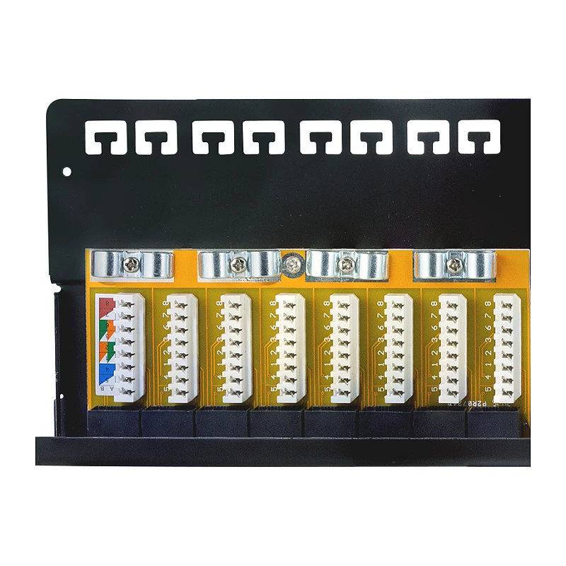 LogiLink Cat.6A Patch Panel 24 θυρών UTP, 1U, 90° IDC