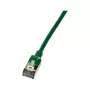 LogiLink CQ9015S Cat.6A U/FTP SlimLine καλώδιο patch, TPE, 0,3 m, πράσινο