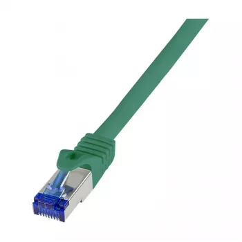 LogiLink Cat.6A S/FTP Ultraflex Καλώδιο Patch, πιστοποιημένο GHMT, Πράσινο, 1,0 m