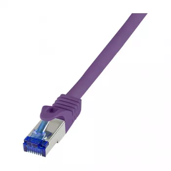 LogiLink Cat.6A S/FTP Ultraflex Καλώδιο Patch, Μωβ, 1,0 m, Πιστοποιημένο GHMT