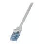 LogiLink Cat.6A U/UTP Καλώδιο patch, RJ45, Γκρι, 1,5 m, 10 Gbit/s