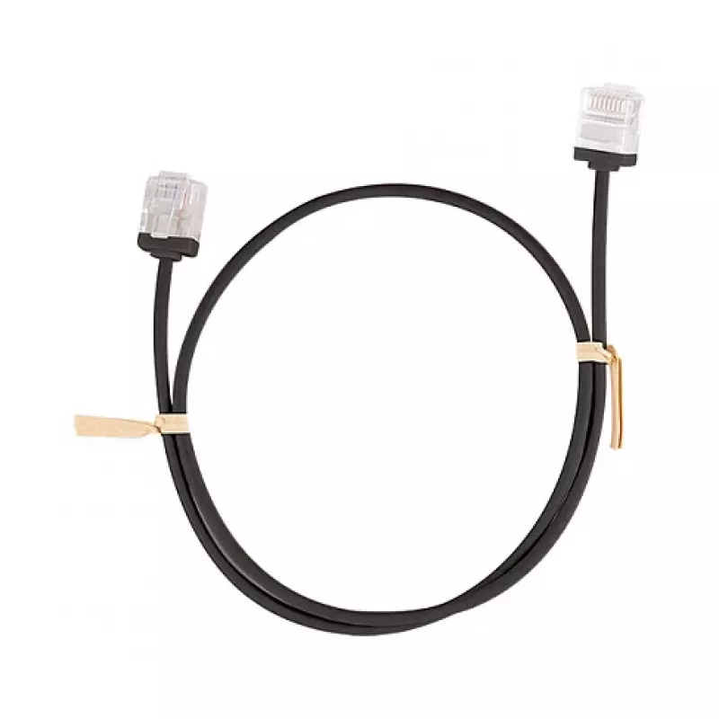 LogiLink Slim High-Flex Cat.6A U/UTP Patchkabel, 1 m, μαύρο