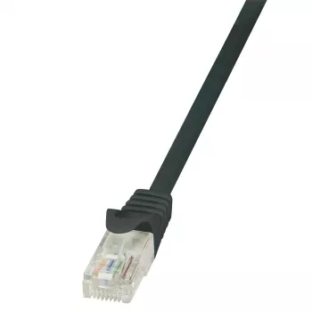 LogiLink Cat.6 U/UTP Patchkabel, 1,5 m, μαύρο, EconLine