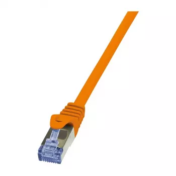 LogiLink CQ3068S Cat.6a S/FTP RJ45 καλώδιο patch, 3m, πορτοκαλί, Snagless (LSZH)