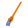 LogiLink CQ3068S PrimeLine καλώδιο διασύνδεσης Cat.6A S/FTP RJ45, 3 m, επιβραδυντικό φλόγας, πορτοκαλί