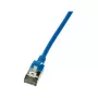 LogiLink CQ9066S Slim Cat6a U/FTP (STP) καλώδιο δικτύου 3m μπλε