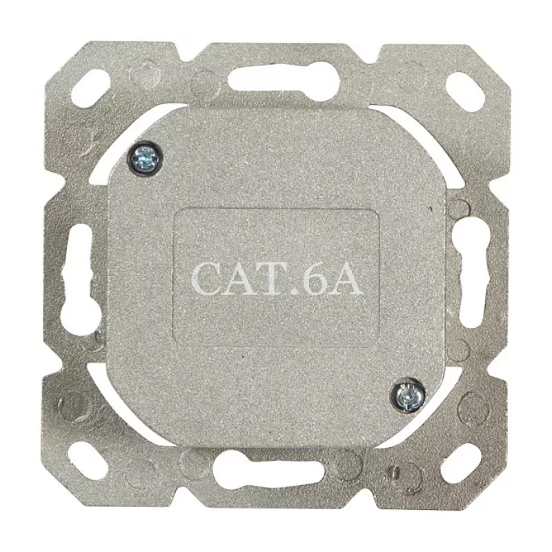 LogiLink DSIT χωνευτή πρίζα Cat. 6a θωρακισμένη 2 θυρών RJ45 εκρού