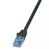 LogiLink EconLine Cat.6A U/UTP καλώδιο patch RJ45, 0,25 m, μαύρο
