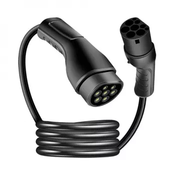 LogiLink EVC0121 καλώδιο φόρτισης EV Type 2 22kW 3 φάσεων 32A 5m μαύρο με θήκη αποθήκευσης
