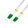 LogiLink FC0LC03 Καλώδιο Patch Οπτικών Ινών OS2 Singlemode LC/APC σε LC/APC Simplex 3 m Λευκό