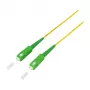 LogiLink Καλώδιο Patch Οπτικών Ινών – Simplex, OS2 SM G.657.A2, SC/APC σε SC/APC, 1 m, Κίτρινο