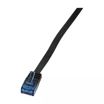LogiLink CP0135B Επίπεδο καλώδιο Cat.5e U/UTP Patch, 2m, Μαύρο