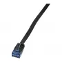 LogiLink Καλώδιο patch ταινίας Cat.5e U/UTP, RJ45, 3m, μαύρο