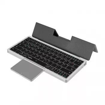 LOGILINK ID0214 Ασύρματο πληκτρολόγιο με touchpad, Bluetooth 5.1, 3-κανάλια, Γκρι
