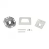 LogiLink Keystone Faceplate 45° για 1 μονάδα, καθαρό λευκό