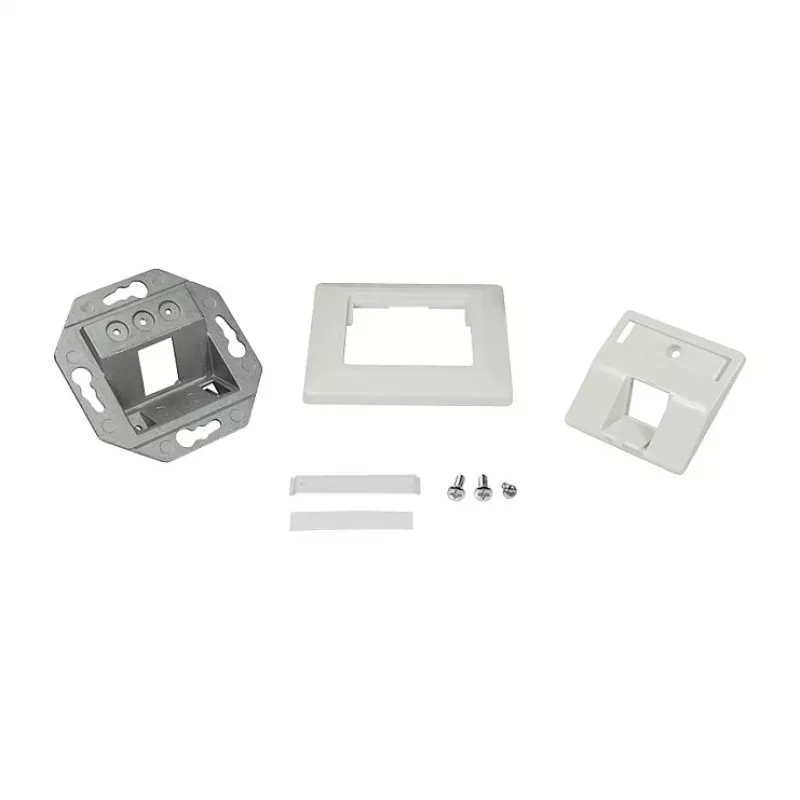 LogiLink Keystone Faceplate 45° για 1 μονάδα, καθαρό λευκό