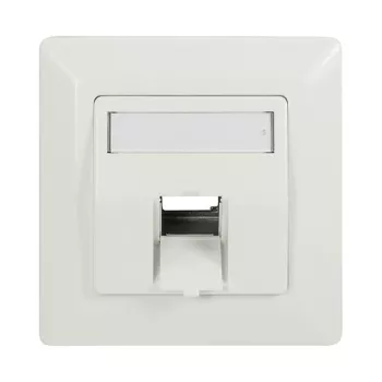 LogiLink Keystone Faceplate 45° για 1 μονάδα, καθαρό λευκό