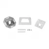 LogiLink Keystone Faceplate 45° για 1 μονάδα, λευκό σήματος