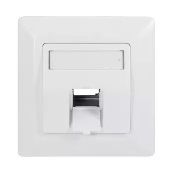 LogiLink Keystone Faceplate 45° για 1 μονάδα, λευκό σήματος