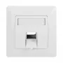 LogiLink Keystone Faceplate 45° για 1 μονάδα, λευκό σήματος