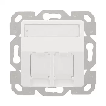 LogiLink κάλυμμα Keystone για 2 μονάδες, προεξέχον, UP/50, λευκό