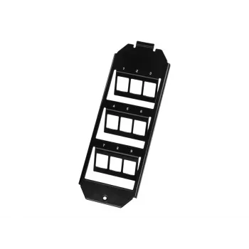 Logilink Keystone Ένθετο δαπέδου για 3 x 3 Keystone modules, Μαύρο