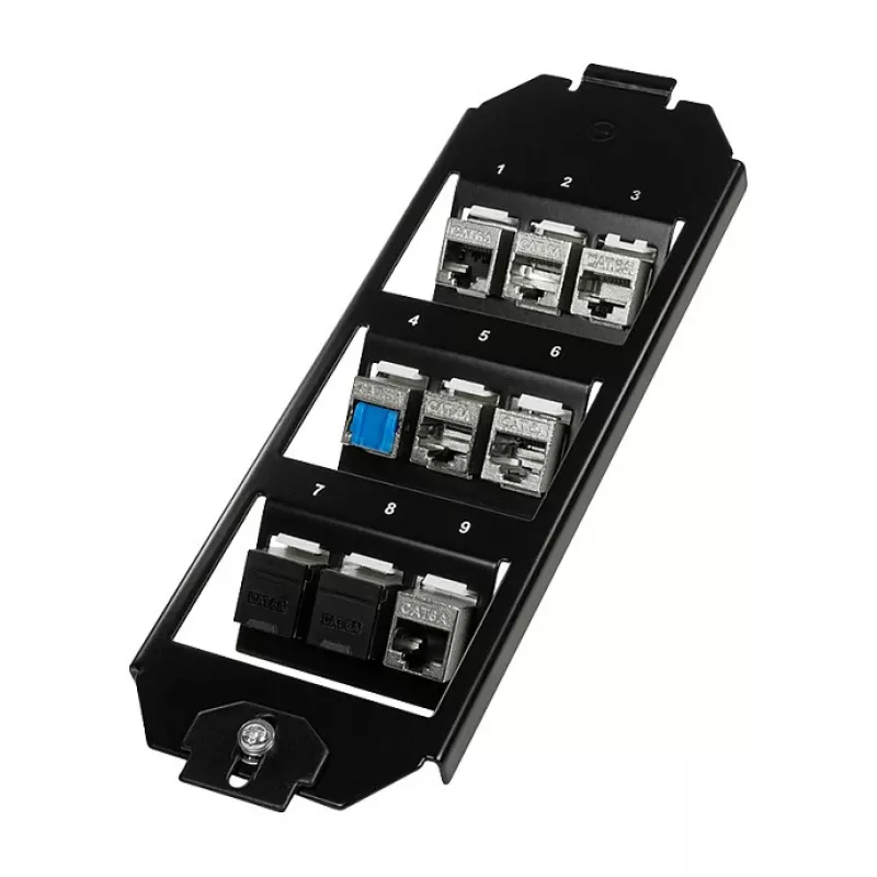 Logilink Keystone Ένθετο δαπέδου για 3 x 3 Keystone modules, Μαύρο