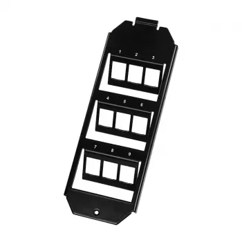 Logilink Keystone Ένθετο δαπέδου για 3 x 3 Keystone modules, Μαύρο