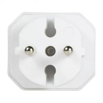 LogiLink LPS218 Αντάπτορας πρίζας Euro με 2 πρίζες, λευκός