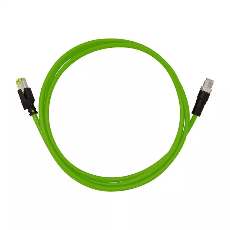 LogiLink M12 CAT6A Industrial Patchkabel, PUR, M12 X-kodiert σε RJ45, 20 m