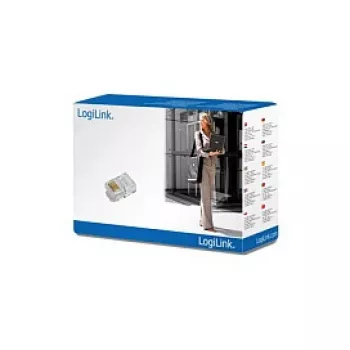 LogiLink Αρθρωτό βύσμα για επίπεδο καλώδιο, RJ12 6P6C (MP0019)