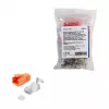 LogiLink αρθρωτό βύσμα RJ45 Cat.6A STP Pass Through, συσκευασία 10 τεμ.