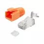 LogiLink αρθρωτό βύσμα RJ45 Cat.6A STP Pass Through, συσκευασία 10 τεμ.