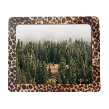 Logilink Mousepad με κορνίζα, σχέδιο λεοπάρδαλης, εξαιρετικά λεπτό