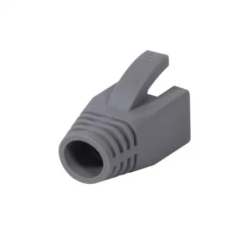 LogiLink MP0035 θηλυκές υποδοχές ανακούφισης τάσης RJ45, γκρι, συσκευασία 50 τεμ.