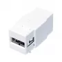 LogiLink NK0017 μονάδα Keystone USB 2.0 υποδοχή Type-A σε υποδοχή Type-B, λευκό