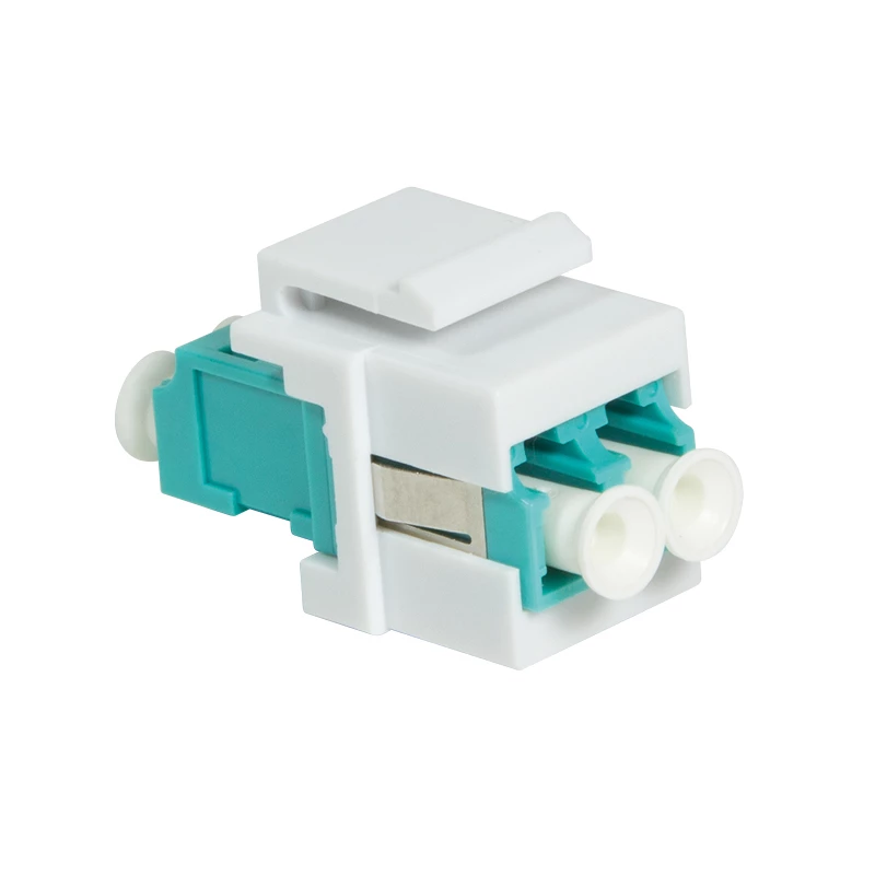 LogiLink NK0031 Keystone LC-Duplex πομποδέκτης οπτικών ινών Multimode OM3/OM4, aqua