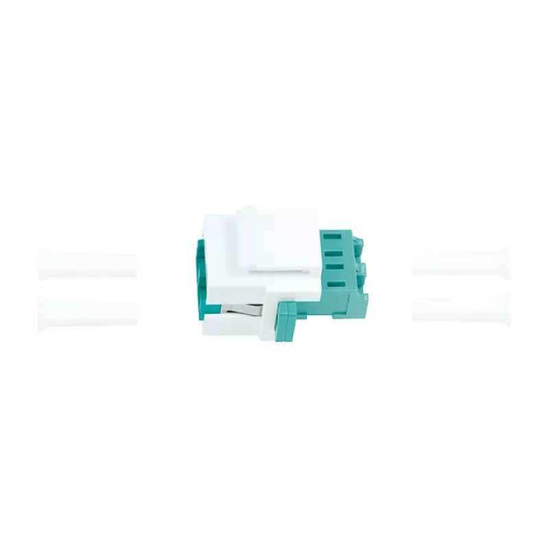 LogiLink NK0031 Keystone LC-Duplex πομποδέκτης οπτικών ινών Multimode OM3/OM4, aqua