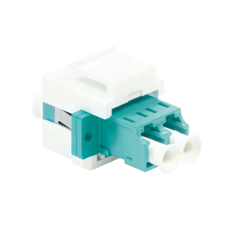 LogiLink NK0031 Keystone LC-Duplex πομποδέκτης οπτικών ινών Multimode OM3/OM4, aqua