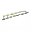 LogiLink NK4039 Keystone Patchpanel, 24 Θύρες, 0,5HE, θωρακισμένο, γκρι - τοποθέτηση σε rack 19 ιντσών