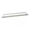 LogiLink NK4039 Keystone Patchpanel, 24 Θύρες, 0,5HE, θωρακισμένο, γκρι - τοποθέτηση σε rack 19 ιντσών