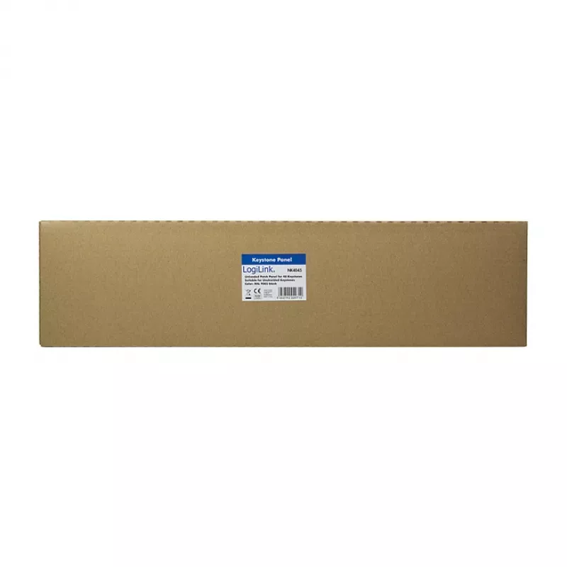 LogiLink NK4045 Keystone Patch panel 1U 48 Θύρες αθωράκιστο Μαύρο