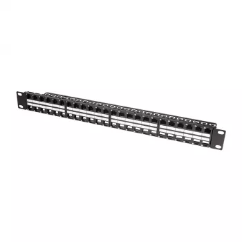 LogiLink NK4045 Keystone Patch panel 1U 48 Θύρες αθωράκιστο Μαύρο