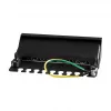 LogiLink NP0017B Patch Panel – 8 θυρών Cat6 STP, τοποθέτηση σε τοίχο/κάτω από γραφείο, μαύρο