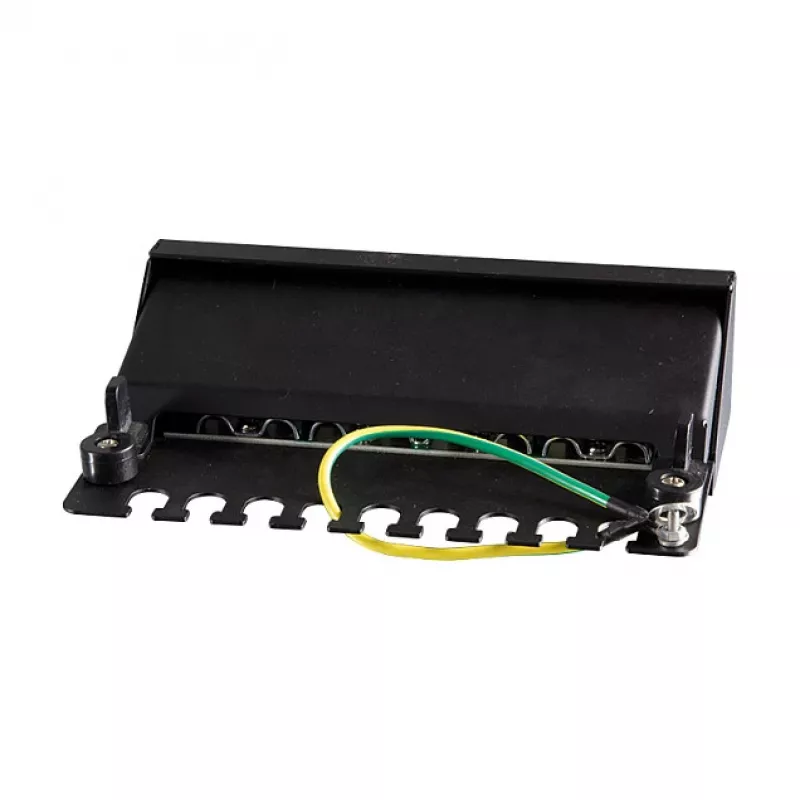 LogiLink NP0017B Patch Panel – 8 θυρών Cat6 STP, τοποθέτηση σε τοίχο/κάτω από γραφείο, μαύρο