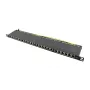 Logilink NP0063 24-Port Cat6A STP Patch Panel 19 ίντσες 0.5U μαύρο