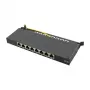 LogiLink NP0064B Επιτραπέζιο Patch Panel, 8 θύρες Cat6A STP, 0.5 HE, Μαύρο