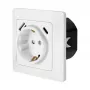 LOGILINK PA0253 Επιτοίχια Πρίζα με 1 Πρίζα Schuko, 1 Θύρα Φόρτισης USB-A και 1 USB-C, 3,1 A, Λευκό